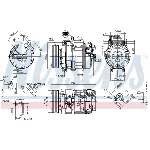 Kompresor, klima-uređaj NISSENS NIS 89599 IC-D6C5FF