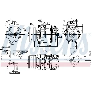 Kompresor, klima-uređaj NISSENS NIS 89599 IC-D6C5FF