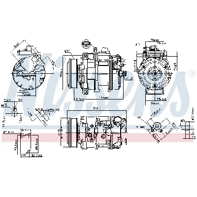 Kompresor, klima-uređaj NISSENS NIS 89599 IC-D6C5FF