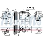 Kompresor, klima-uređaj NISSENS NIS 89609 IC-D48397