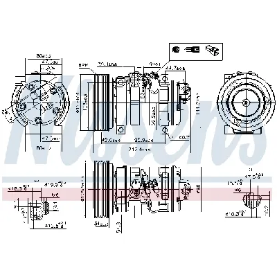 Kompresor, klima-uređaj NISSENS NIS 89609 IC-D48397