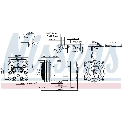 Kompresor, klima-uređaj NISSENS NIS 899927 IC-D74291