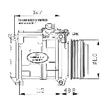 Kompresor, klima-uređaj NRF NRF 32048 IC-C2FE19