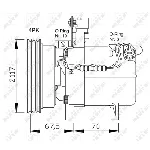 Kompresor, klima-uređaj NRF NRF 32055 IC-C2FE1D
