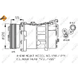 Kompresor, klima-uređaj NRF NRF 32064 IC-C2FE21