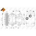 Kompresor, klima-uređaj NRF NRF 32084 IC-C2FE2C