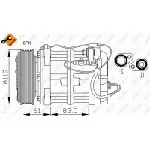 Kompresor, klima-uređaj NRF NRF 32108 IC-C2FE36