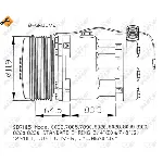 Kompresor, klima-uređaj NRF NRF 32142 IC-C3B642