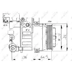 Kompresor, klima-uređaj NRF NRF 32175 IC-C2FE95