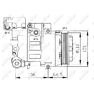 Kompresor, klima-uređaj NRF NRF 32175 IC-C2FE95