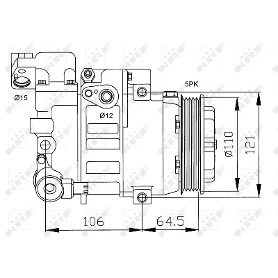 Kompresor, klima-uređaj NRF NRF 32175 IC-C2FE95