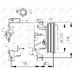 Kompresor, klima-uređaj NRF NRF 32183 IC-C2FE9B