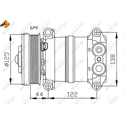 Kompresor, klima-uređaj NRF NRF 32202 IC-C2FEAA