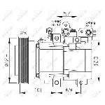 Kompresor, klima-uređaj NRF NRF 32204 IC-C2FEAC