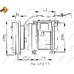 Kompresor, klima-uređaj NRF NRF 32243 IC-DF2717