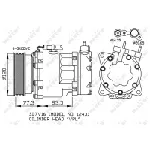 Kompresor, klima-uređaj NRF NRF 32266 IC-C2FE3D