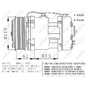 Kompresor, klima-uređaj NRF NRF 32286 IC-DF271A