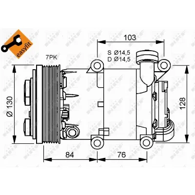 Kompresor, klima-uređaj NRF NRF 32410 IC-C2FEBF