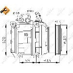 Kompresor, klima-uređaj NRF NRF 32438 IC-C2FED3
