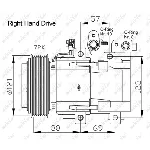 Kompresor, klima-uređaj NRF NRF 32443G IC-D11E1B