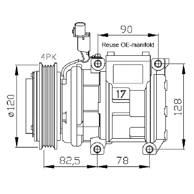 Kompresor, klima-uređaj NRF NRF 32449 IC-C2FEDA
