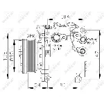 Kompresor, klima-uređaj NRF NRF 32455 IC-D60C07