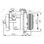 Kompresor, klima-uređaj NRF NRF 32470 IC-C2FEE6