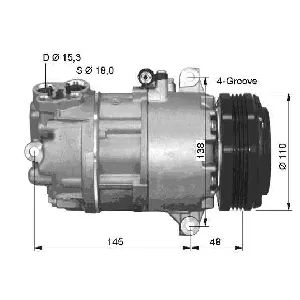 Kompresor, klima-uređaj NRF NRF 32493 IC-BFFCC0