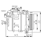 Kompresor, klima-uređaj NRF NRF 32520 IC-D13513
