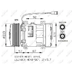 Kompresor, klima-uređaj NRF NRF 32771 IC-G0RHXC
