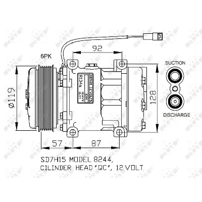 Kompresor, klima-uređaj NRF NRF 32771 IC-G0RHXC