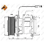 Kompresor, klima-uređaj NRF NRF 32829 IC-DE21AD