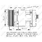 Kompresor, klima-uređaj NRF NRF 32874 IC-DF272D