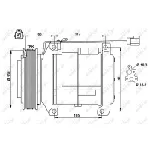 Kompresor, klima-uređaj NRF NRF 32881 IC-DF1C6C