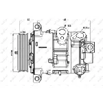 Kompresor, klima-uređaj NRF NRF 32882 IC-DEDC62