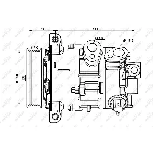 Kompresor, klima-uređaj NRF NRF 32882 IC-DEDC62