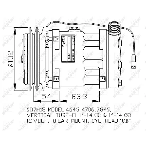 Kompresor, klima-uređaj SANDEN SD7H15-7849 IC-F7C9C5