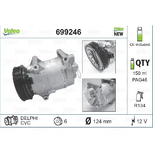 Kompresor, klima-uređaj VALEO VAL699246 IC-A83857