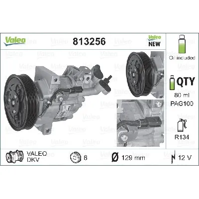 Kompresor, klima-uređaj VALEO VAL813256 IC-C3E654