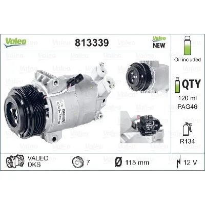 Kompresor, klima-uređaj VALEO VAL813339 IC-D278AC