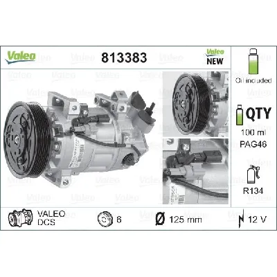 Kompresor, klima-uređaj VALEO VAL813383 IC-DF1440