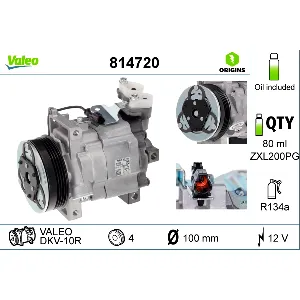 Kompresor, klima-uređaj VALEO VAL814720 IC-G0QP0H