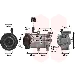 Kompresor, klima-uređaj VAN WEZEL WEZ8200K382 IC-E278FB