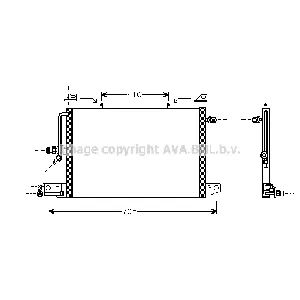 Kondenzator, klima-uređaj AVA COOLING AI5117 AVA IC-G0RIT7