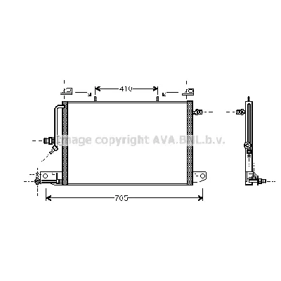 Kondenzator, klima-uređaj AVA COOLING AI5117 AVA IC-G0RIT7