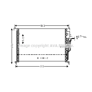 Kondenzator, klima-uređaj AVA COOLING AI5301 AVA IC-G0RMA8