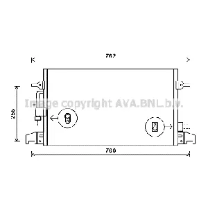 Kondenzator, klima-uređaj AVA COOLING AI5324 AVA IC-G0RLCX