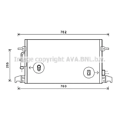 Kondenzator, klima-uređaj AVA COOLING AI5324 AVA IC-G0RLCX