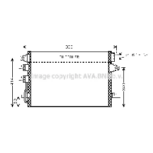 Kondenzator, klima-uređaj AVA COOLING CR5088 AVA IC-G0RLG0