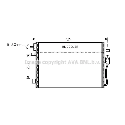 Kondenzator, klima-uređaj AVA COOLING CR5100 AVA IC-G0RLK2